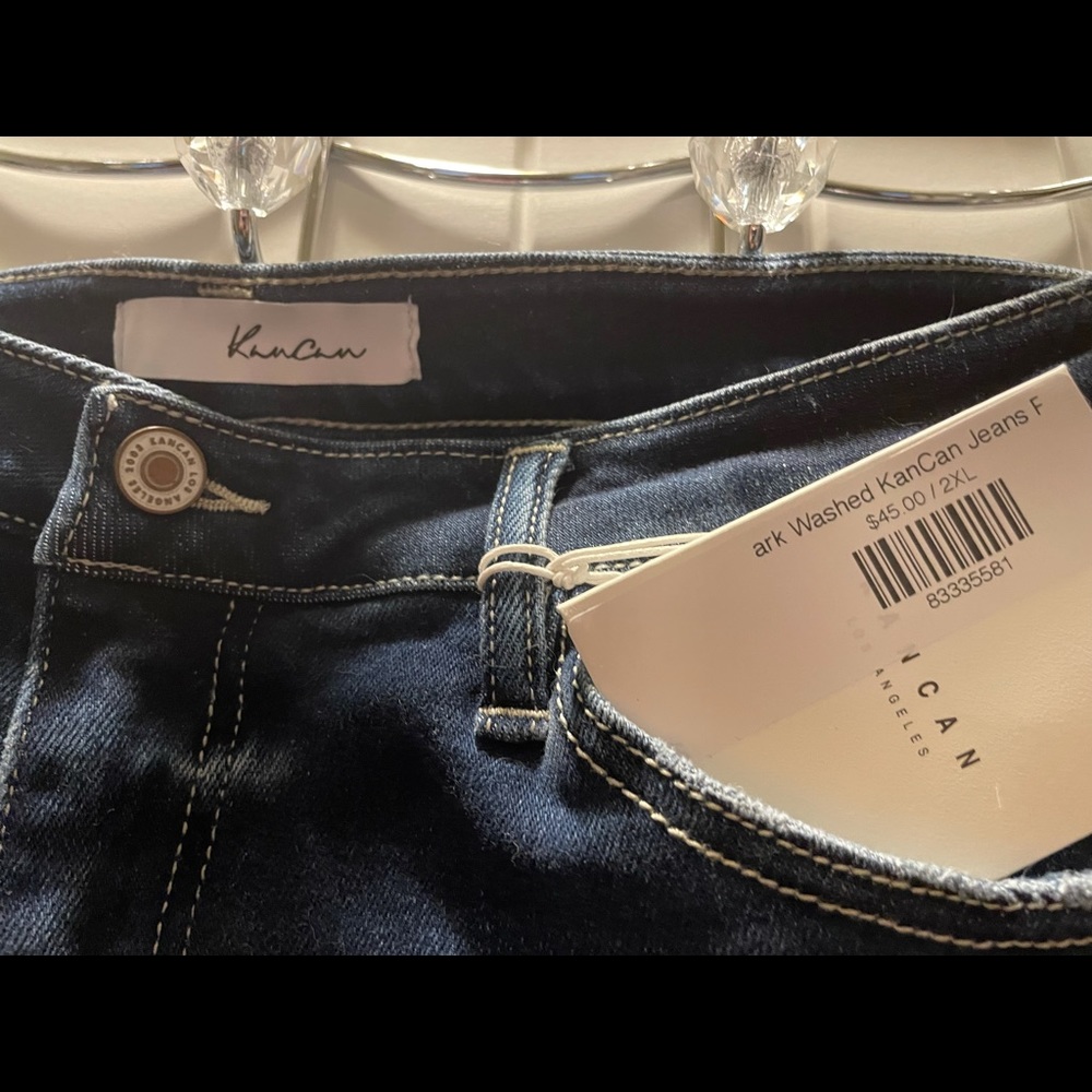 Plus Size Dark Washed KanCan Jeans